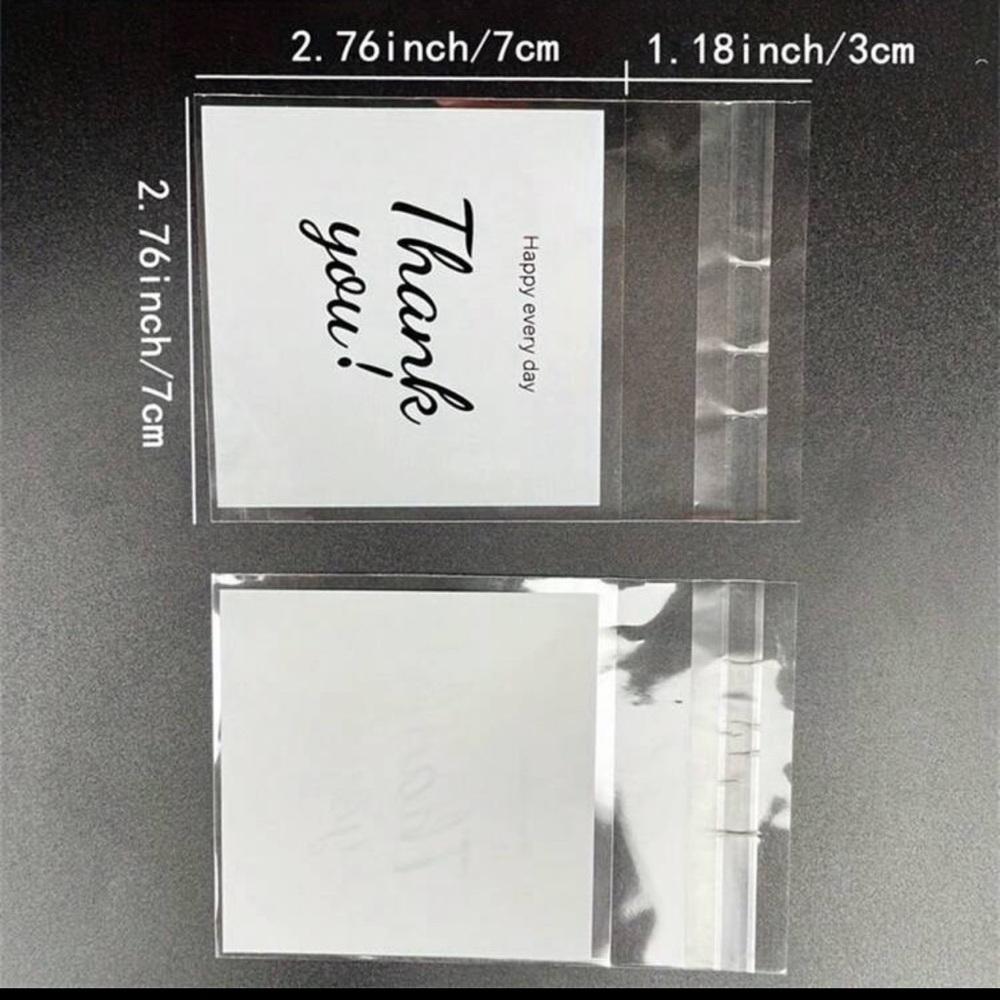 50pcs small thank you bags - Picture 3 of 3